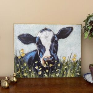 Charming Cow Box Sign painting